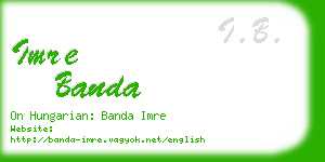 imre banda business card